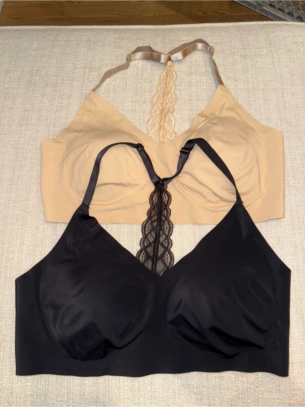 True & Co Triangle Lace Racerback Bralette